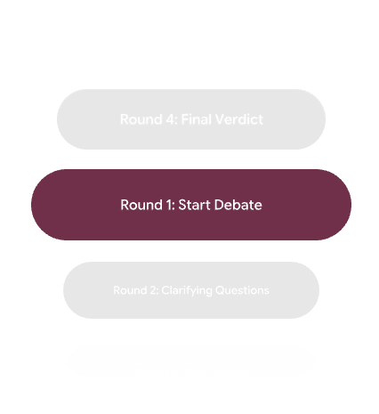 Debate steps visualization